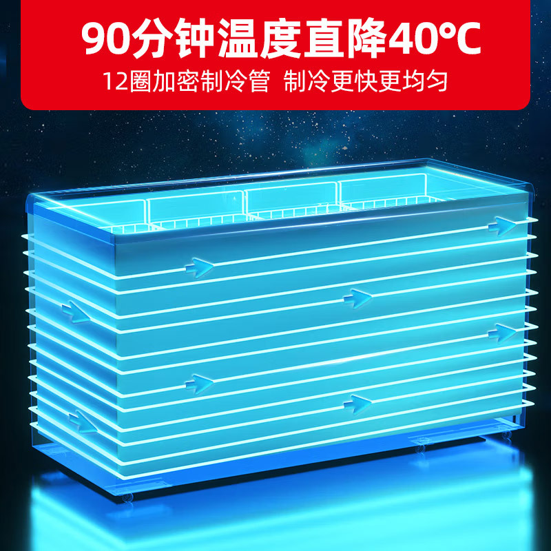 星星(XINGX)713升深底岛柜商用冰柜 冷藏冷冻单温卧式展示柜 超市便利店雪糕饮料大容量展示柜SD/SC-730BE