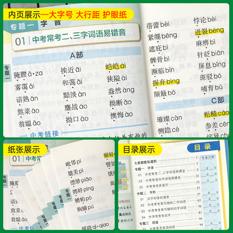 [套装]语文+文言文 初中通用 [正版]2025新版初中语文基础知识天天背七年级八九年级知识点手册核心考点大全中考复习资高清大图