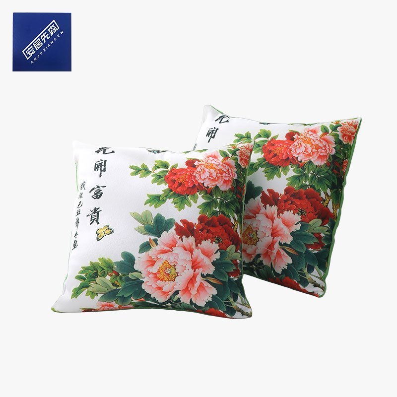 安居先森风尚舒柔绒抱枕蓝色 38*38cm D4005 (个)