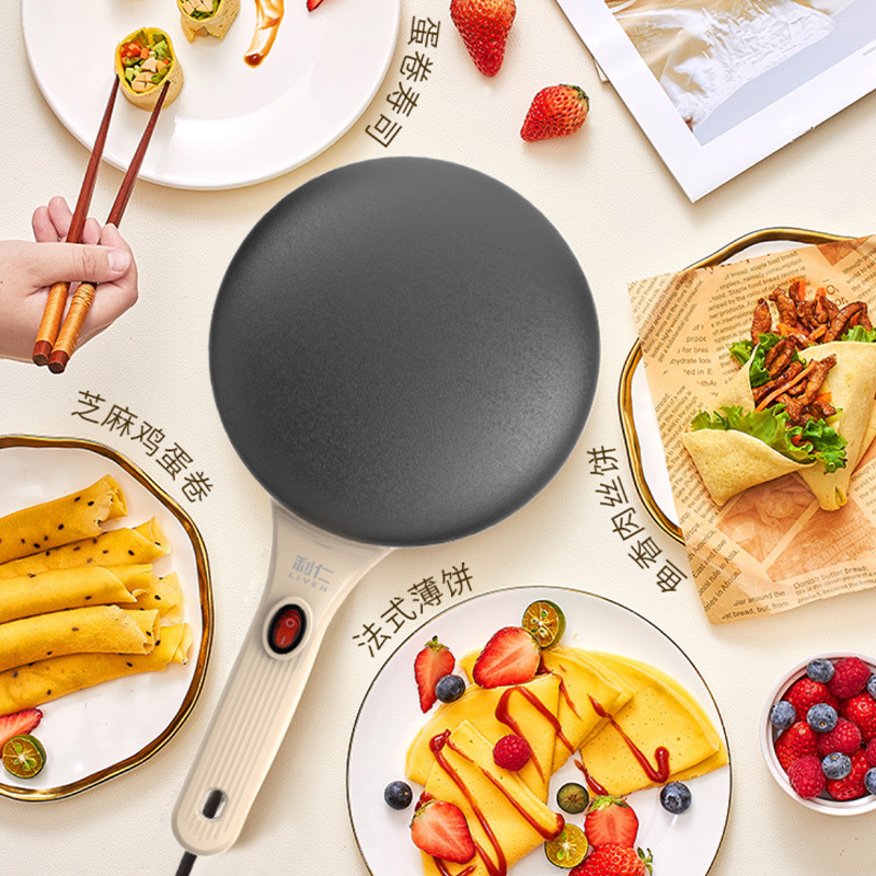利仁薄饼铛LPBC-10家用蛋卷机烤鸭饼千层蛋糕早餐机迷你高清大图