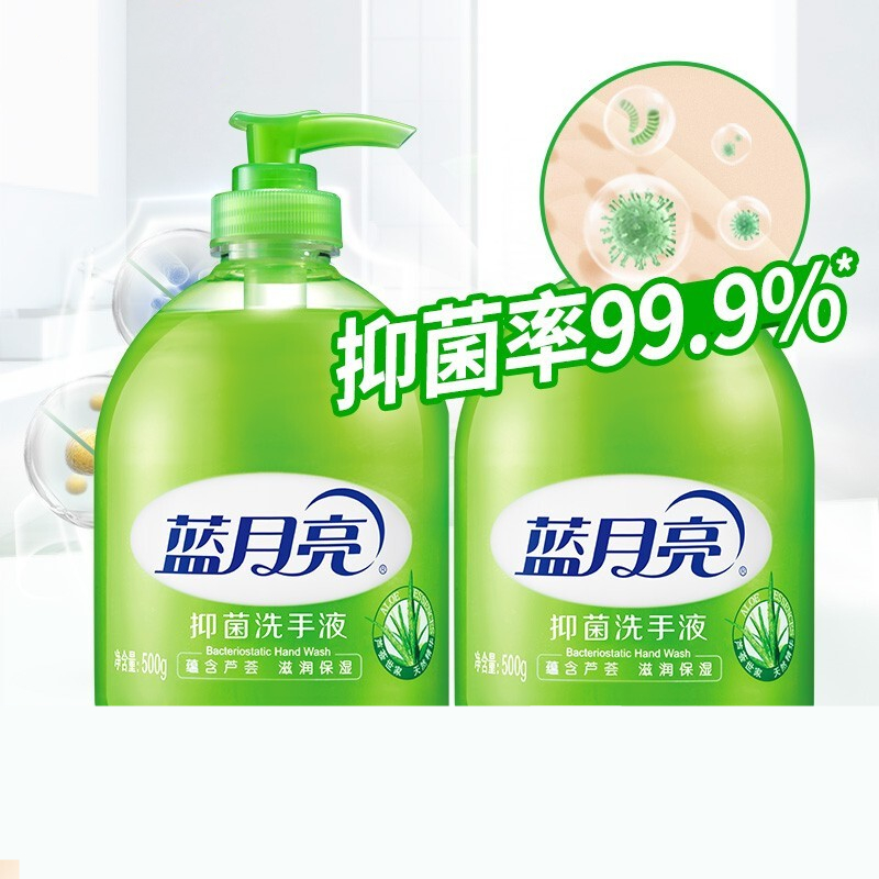 蓝月亮 500g芦荟瓶+瓶补洗手液 2件装 （单位：件）
