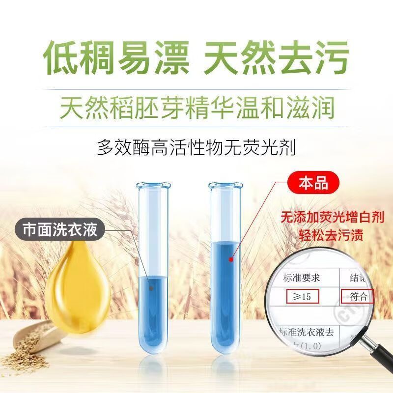 植护婴儿洗衣液宝宝专研袋新生幼儿童植护婴儿亲肤洗衣液袋装500g*1袋高清大图