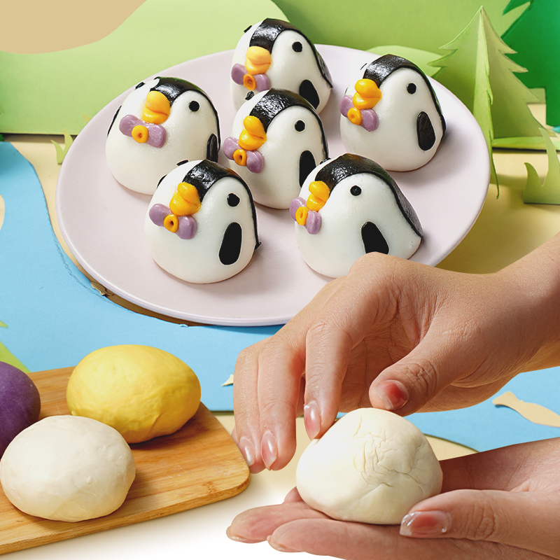 生鲜>速食饮品>面点>大希地(hitomorrow)>大希地卡通企鹅包240g*3儿童