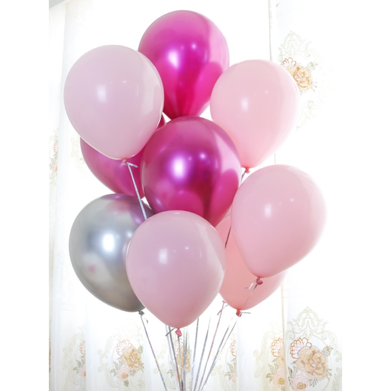 家柏饰(CORATED)创意结婚庆生日派对婚礼浪漫气球串新婚房装饰马卡龙宝石红色气球高清大图