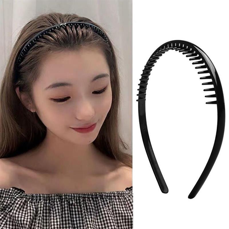 发卡发箍女百搭洗脸用压发外出碎发带齿防滑珍珠发夹发带头箍视频