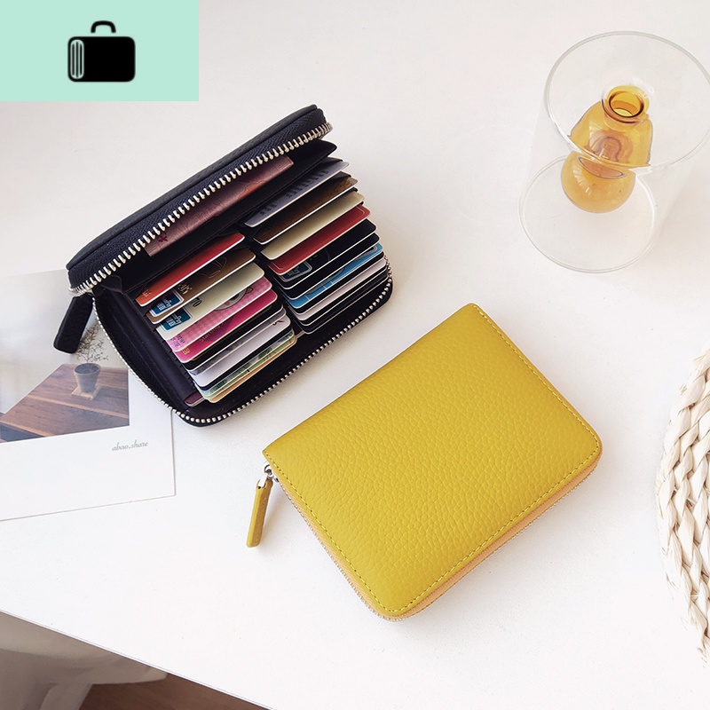 真牛皮卡包驾驶证钱包一体包2020新款女超大容量多卡位二合一拉链NEW LAKE高清大图