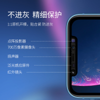绿联 钢化膜通用iPhoneXR苹果XR全屏全覆盖高清9D全包边防摔手机贴膜 60540 高清透亮 2片装