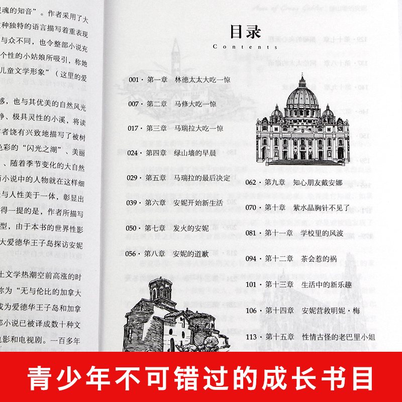 [正版]书籍绿山墙的安妮 蒙哥马利名家名译 世界经典文学名著初中中学生课外阅读故事书 9-12-15岁少年儿童学生 名高清大图