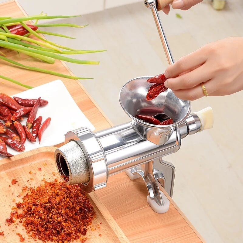多功能手摇绞肉机搅拌机家用小型灌肠机纳丽雅绞肉馅绞蒜泥辣椒磨粉装腊肠碎菜_10号豪华款多功能款配钢刀