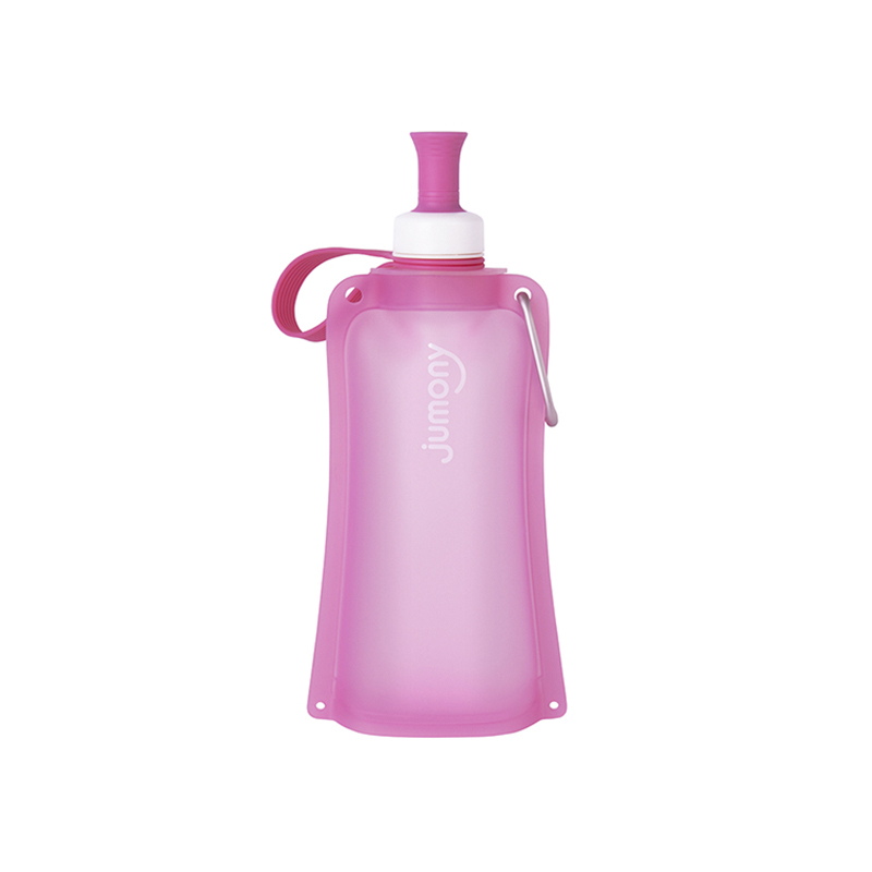 Sillymann 朱莫妮卡扣款 可折叠便携硅胶水袋 550ml 粉红色