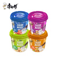 康师傅汤品粉丝整箱12杯酸辣泡菜海鲜汤方便速食米粉米线泡面桶装 整箱 混合口味