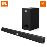 JBL STV125 无线回音壁系统 蓝牙音响 低音炮 Soundbar 条形音箱 家庭影院电视音响 黑色