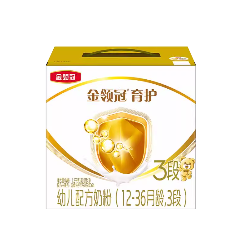 伊利(YILI)金领冠育护 金领冠育护系列 幼儿配方奶粉 3段1200g(1-3岁幼儿适用)新国标高清大图