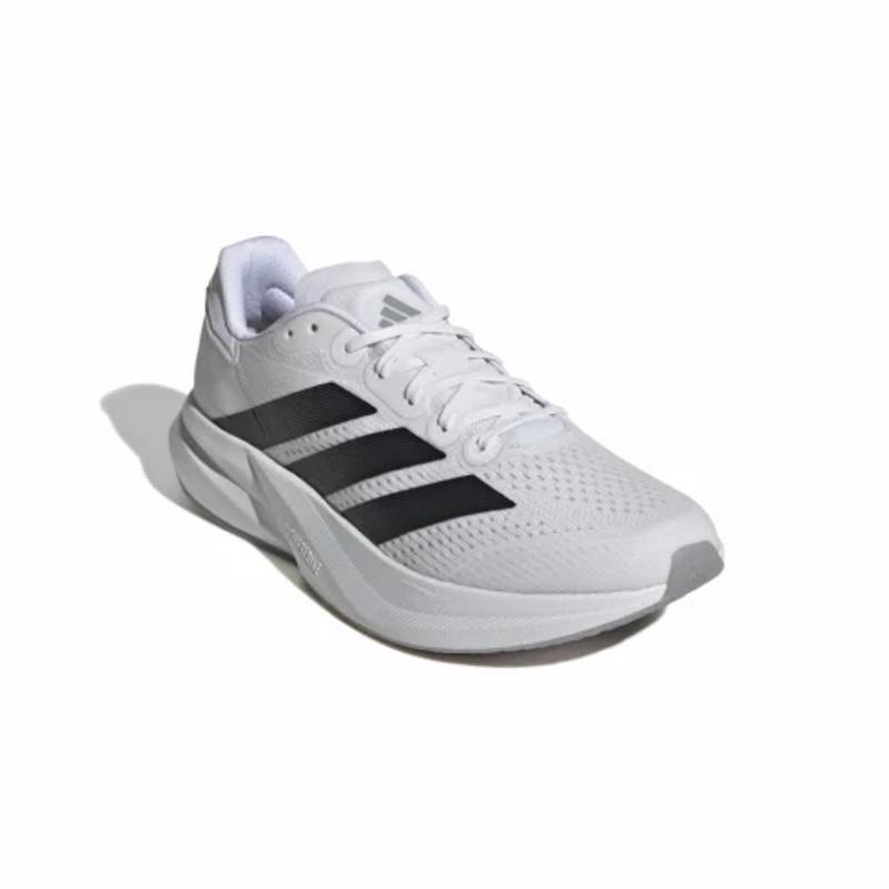 阿迪达斯(adidas)男款速度型跑鞋轻量缓震环保材料训练跑步鞋白黑