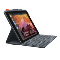 罗技IK1053无线蓝牙键盘盖保护壳9.7寸ipad5平板电脑智能自动休眠双面保护IK1052升级版（不含笔）