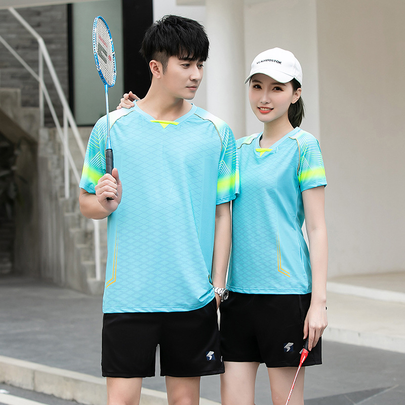 蒙企智品新品情侣羽毛球服套装Y-5122高清大图