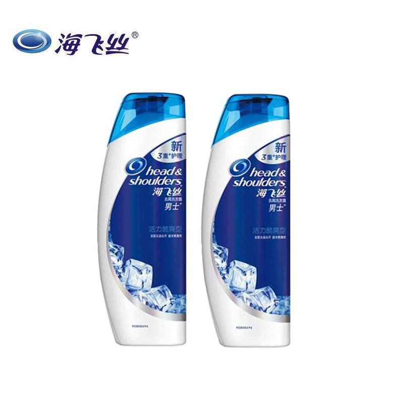 海飞丝男士去屑洗发露活力劲感酷爽380ml