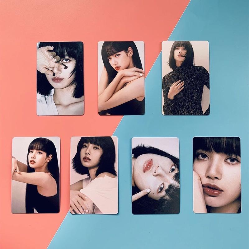 blackpinkthealbumphotobook自拍小卡明信片lomo卡bp随机卡款式一lisa