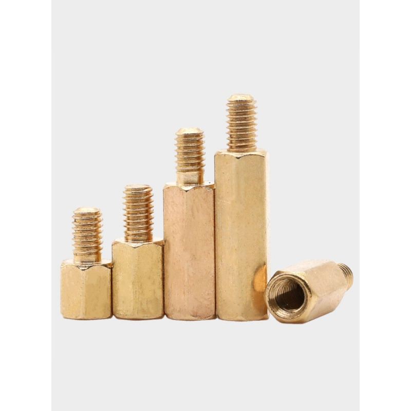 m3*x 3 4 5铜柱单头六角铜螺柱机箱主板螺丝帽六角隔离柱电路支柱