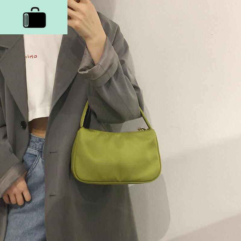 ins超火尼龙腋下包女包包2020新款潮时尚手提法棍包休闲单肩包NEW LAKE女士单肩包