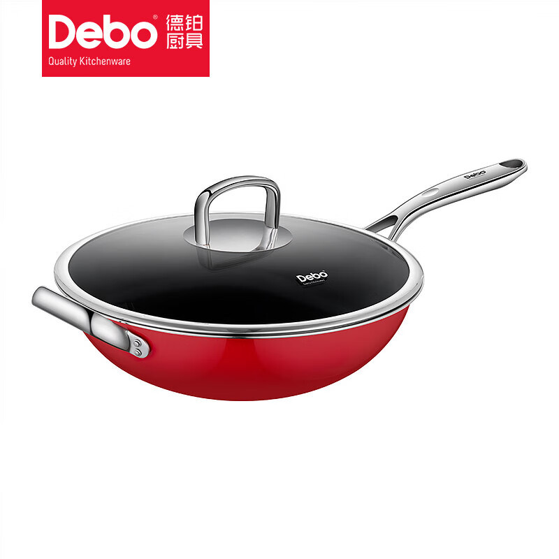 德铂(Debo) 喜马拉雅陶钢一体炒锅0涂层32cm通用炉灶DEP-925高清大图