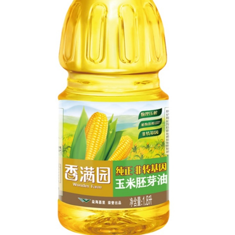 香满园非转基因玉米胚芽油1.8升高清大图