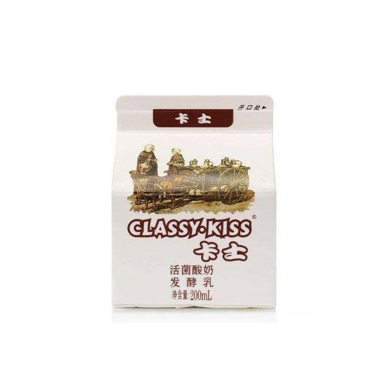 卡士 活菌奶原味 200ml*12盒 箱高清大图