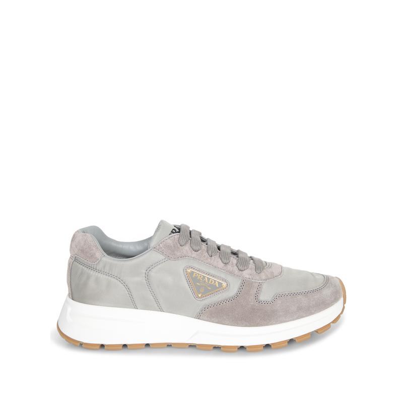 Prada Prax 01 Re-nylon Sneakers In Gray