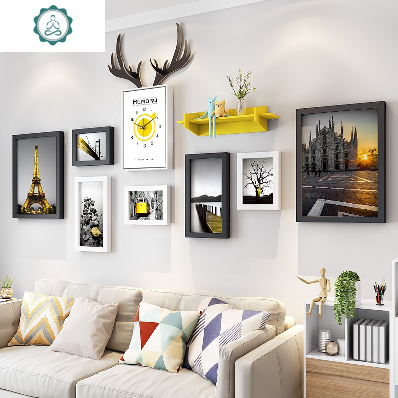 封后 Fenghou 壁饰封后 Fenghou 北欧风格客厅餐厅饭厅装饰画沙发背景墙上墙壁画卧室床头墙a款 黑白 北欧绿植 占墙面积171壁 饰 价格图片品牌报价 苏宁易购杰伦家居专营店