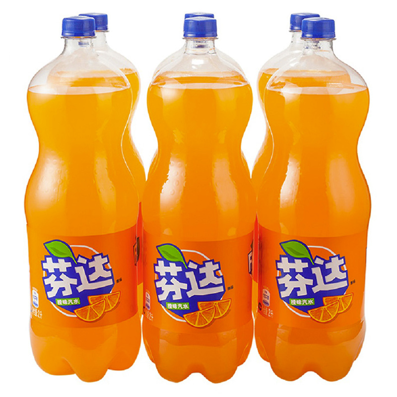 可口可乐芬达橙味汽水2l6瓶整箱装视频