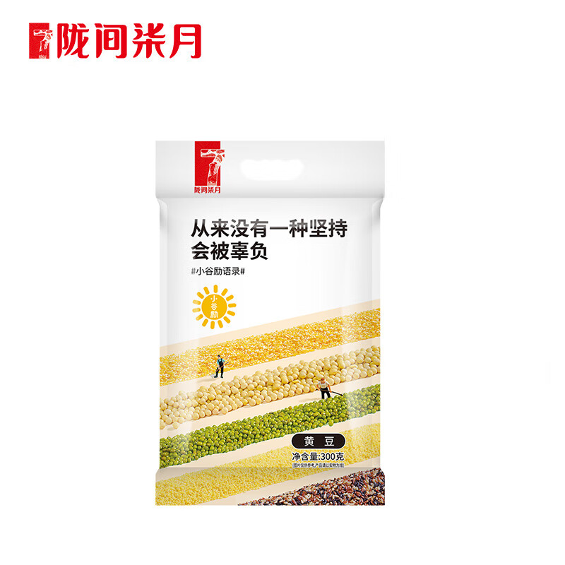 陇间柒月小谷励黄豆300g