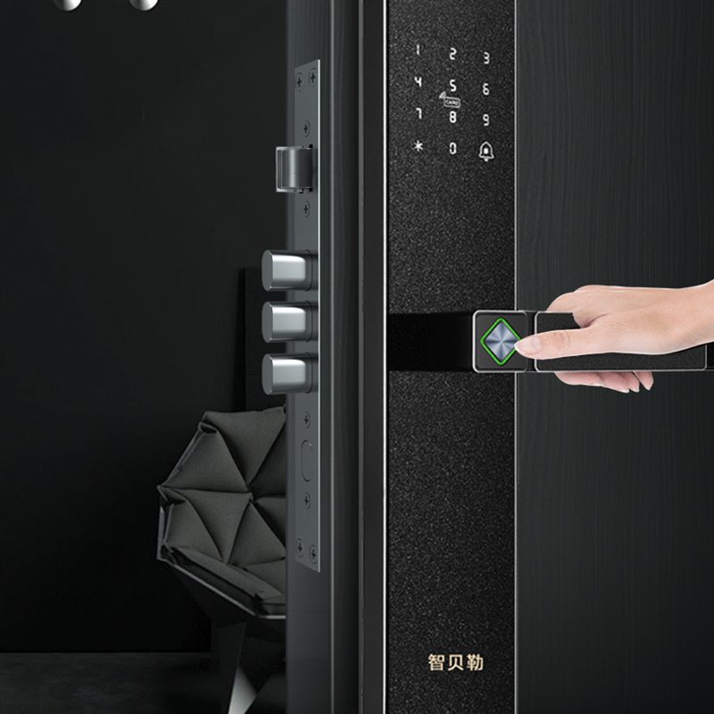 智贝勒V5精雕半自动CD指纹二维码对讲高清大图