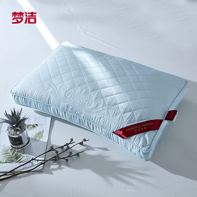 梦洁(MENDALE)家纺 梦洁美颂出品蚕丝纤柔美颜枕45×70天丝面料60支