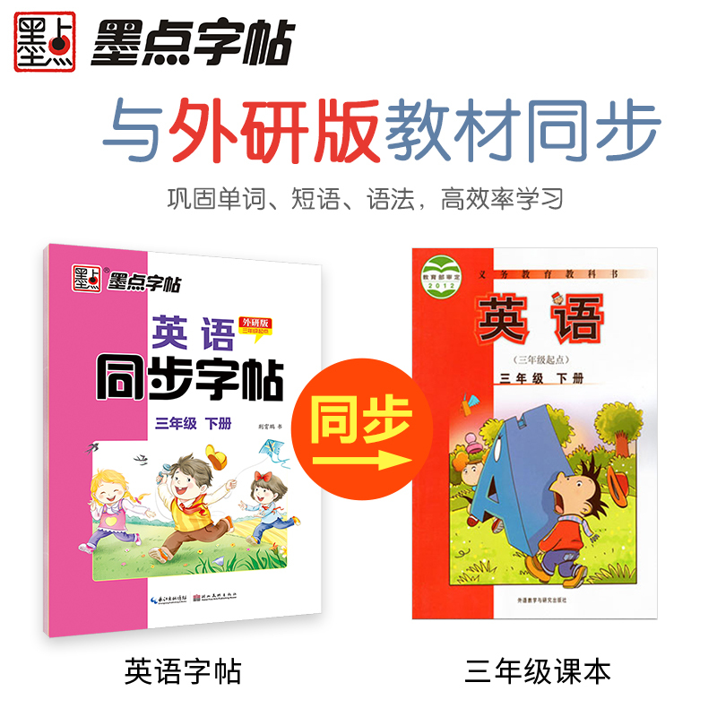 [外研版]7年级下册 [正版]四年级下册英语字帖意大利斜体五年级英语字母写字天天练小学生初中生练字暑假作业2023外研版