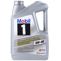 [抗磨降噪]Mobil美孚 美国进口 1号 0W-40 A3/B4 SN级 全合成机油 5QT/4.73L