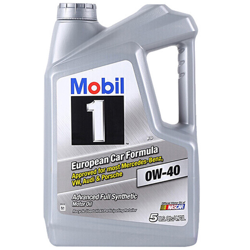 [抗磨降噪]Mobil美孚 美国进口 1号 0W-40 A3/B4 SN级 全合成机油 5QT/4.73L