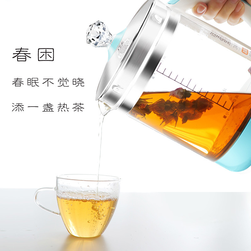 九阳(Joyoung) 养生壶 K15-D66 双向过滤 容量1.5L 高硼硅玻璃 全钢盖 触屏式面板 电热烧水壶