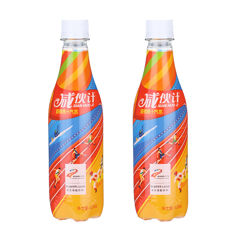咸伙计香橙果汁汽水
