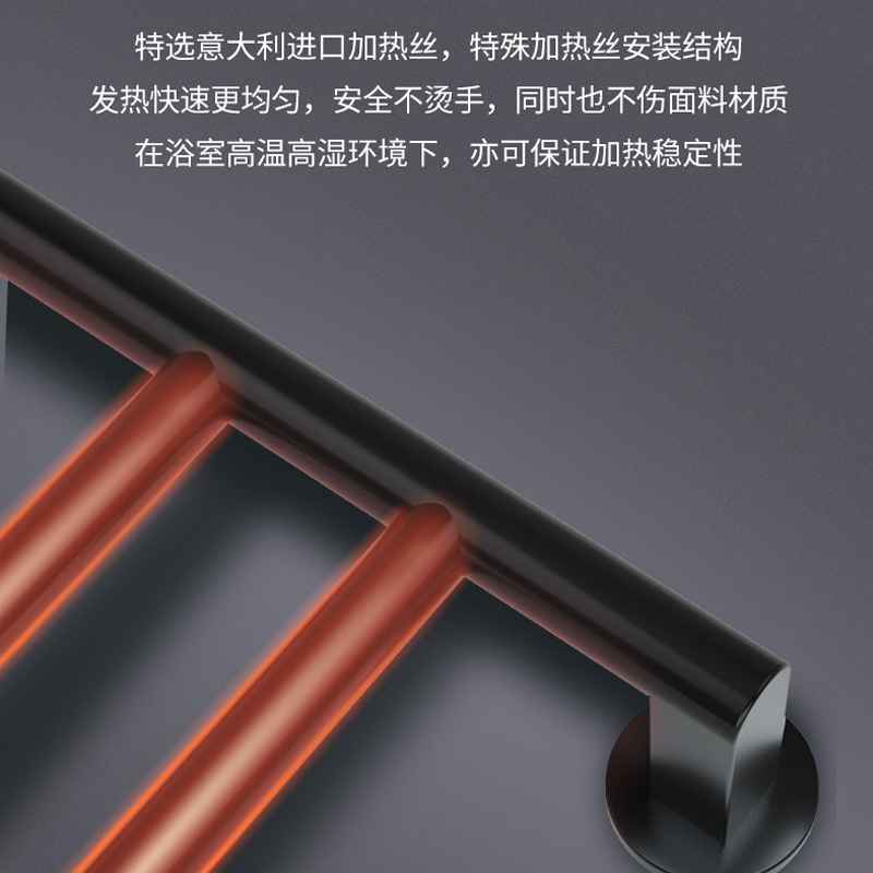 科勒电热毛巾架家用卫生间浴巾架浴室智能浴室加热发热毛巾烘干架