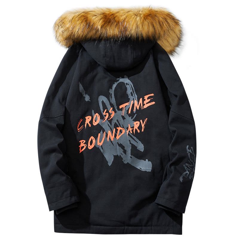 冬季工装羽绒服男潮牌胖子大码中长款2020年新款潮流帅气保暖外套图片