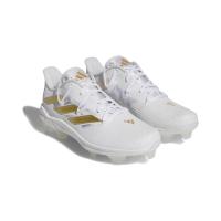 阿迪达斯(adidas)阿迪达斯棒球鞋男鞋轻量缓震竞赛型跑基地钉鞋 Footwear_White/Gold_Metallic/F 50.5