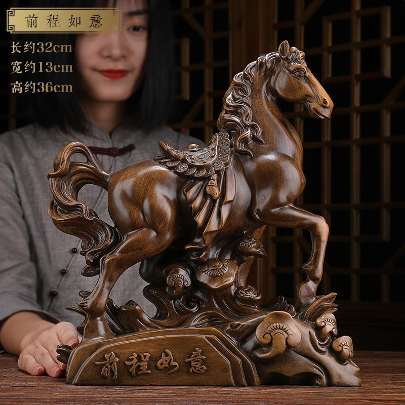美帮汇马摆件工艺品一对马到成功老板桌办公桌办公室桌面装饰品高清大图