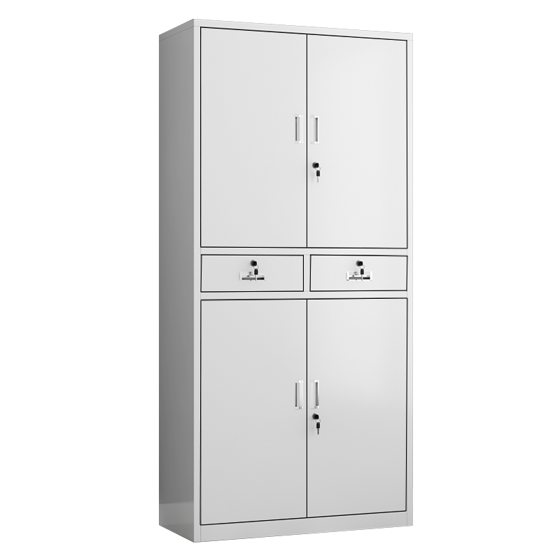 科野文件柜铁皮柜办公室财务会计凭证柜资料储物收纳工具五节柜带锁