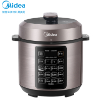美的(Midea)深汤系列电压力锅5L家用0涂层钢胆高压锅大屏触控智能预约双胆电饭煲MY-E5924G 3-6人