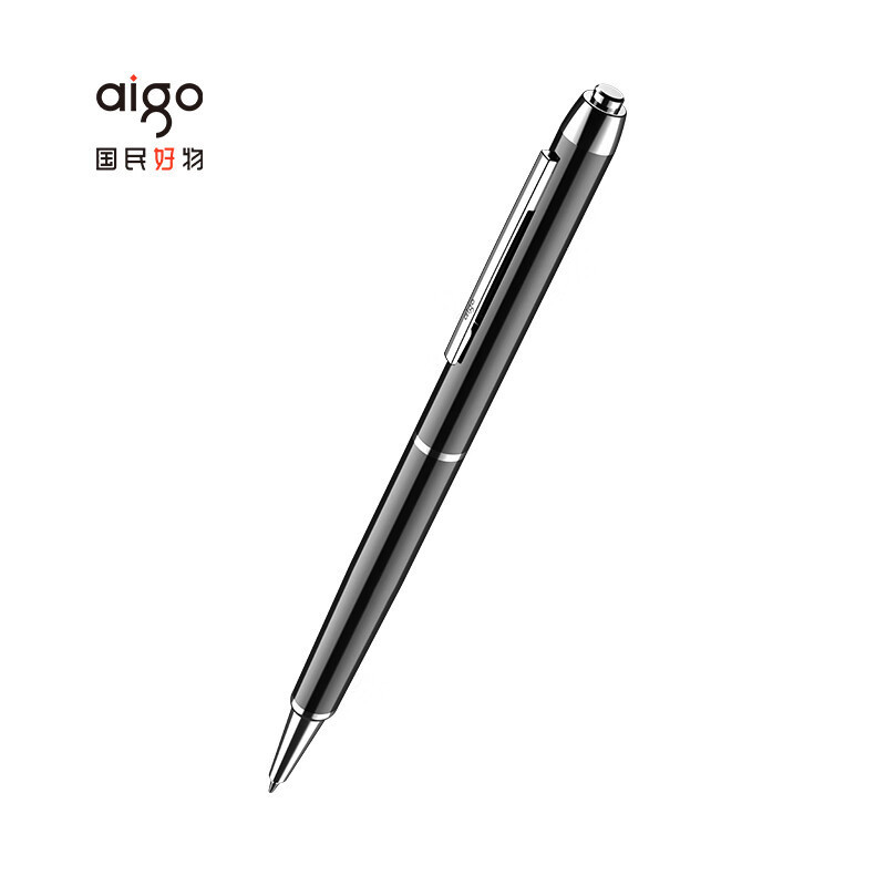爱国者(aigo)R8822-64G 专业高清降噪一键操作录音笔 黑色