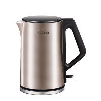 美的(Midea)电热水壶烧水壶1.5升无缝全钢食品级316不锈钢可选双层防烫自动断电烧开水壶MK-HJ1510a