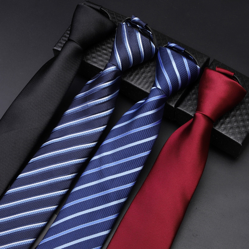 盛世曼尼女士拉链领带学院风日系男懒人免打易拉得窄韩版休闲领带一拉