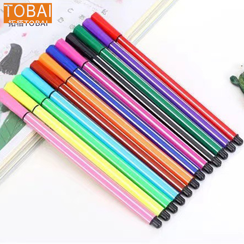 拓栢 爱路护路路外宣传水彩笔12色 12-TB/盒高清大图