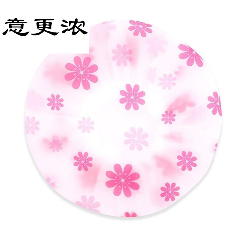 。宝宝儿童浴帽塑料防水小孩幼儿女童洗澡帽中大童女孩卡通女款。 三维工匠 6个卡通款A6组高清大图