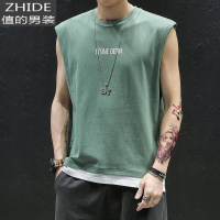值得男装羽绒棉棉马甲男轻薄背心坎肩立马夹大码男士外套多色可选_370 绿色 4XL 180-195斤可选